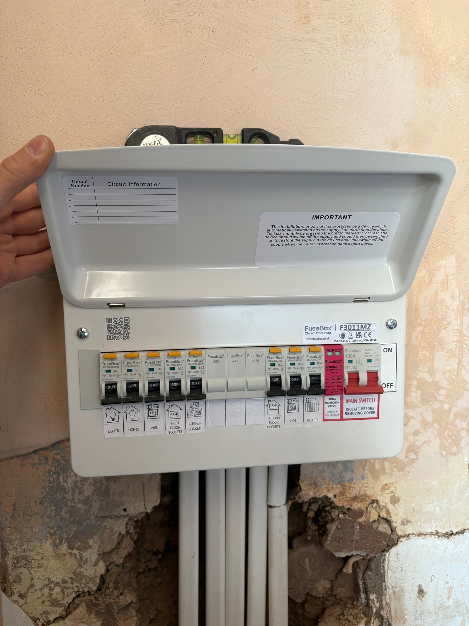 Installed and Labelled